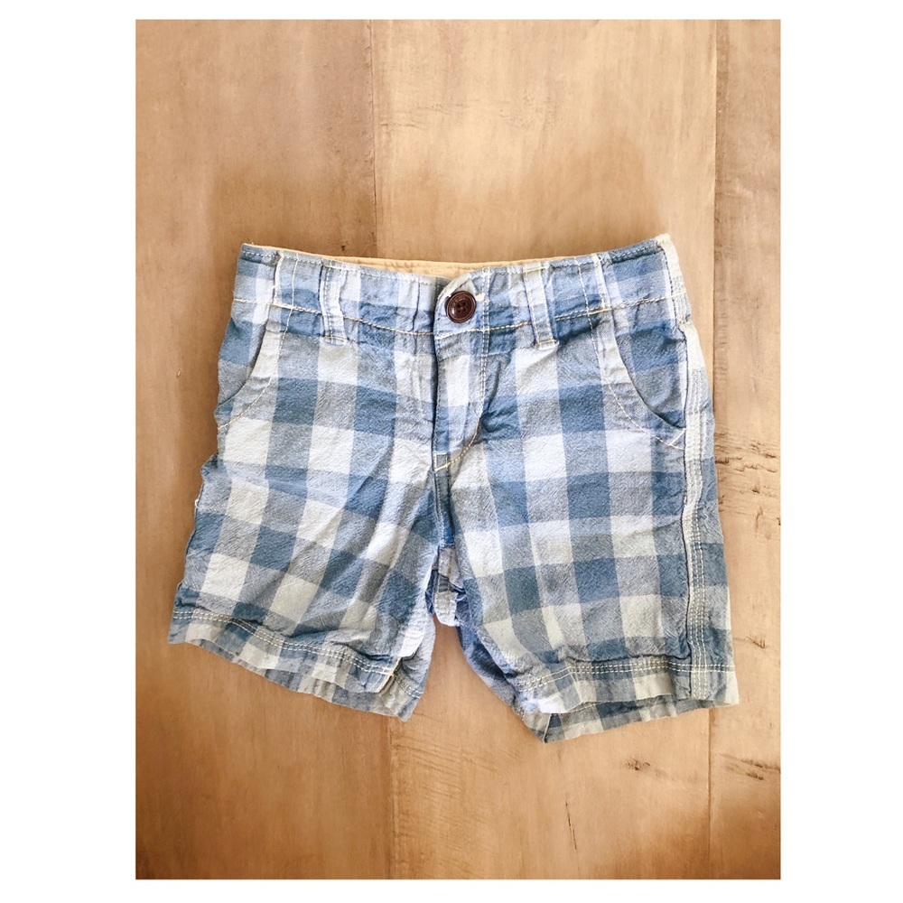 BabyGap denim checked shorts